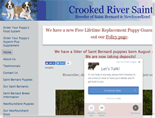 Tablet Screenshot of crookedriversaints.com